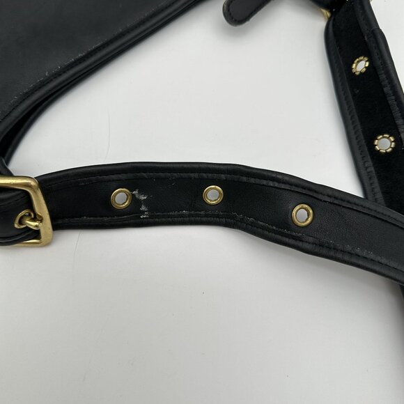 Coach Vintage Legacy Zip 9966 Black Leather Crossbody Shoulder Bag - Picture 6 of 8